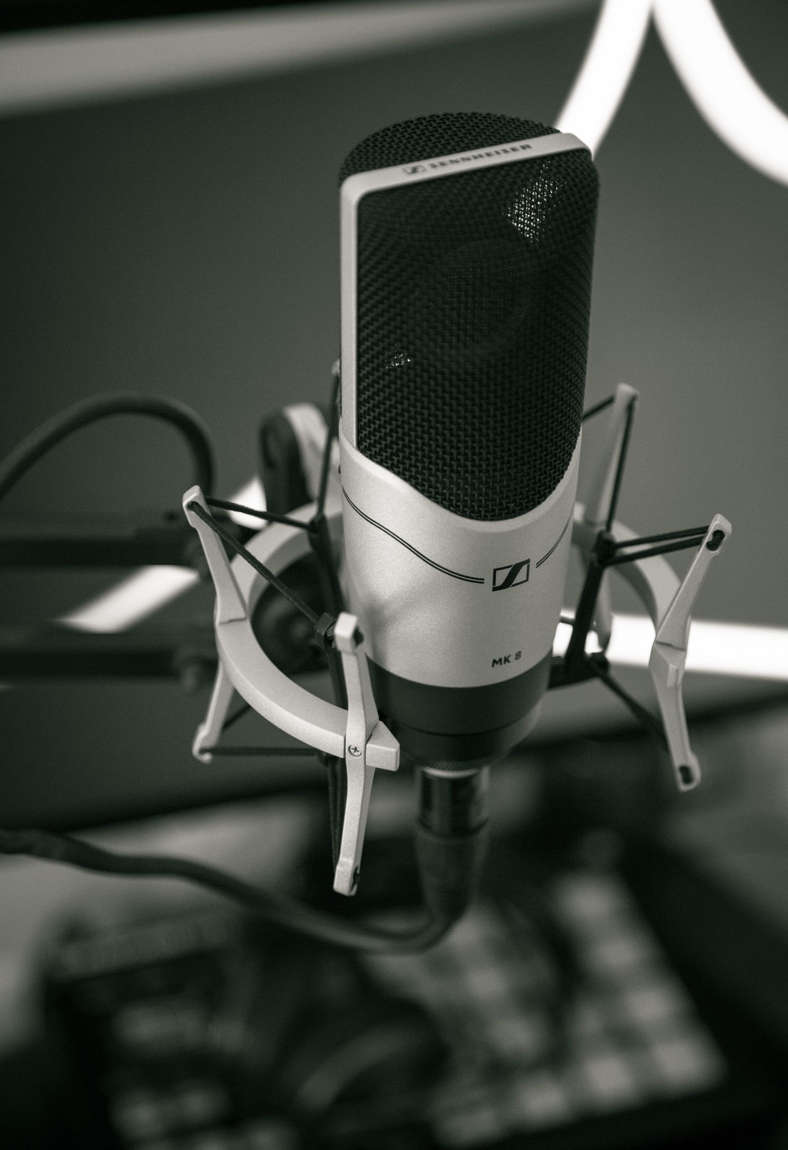 Mixing board used to represent community group segments on the podcast